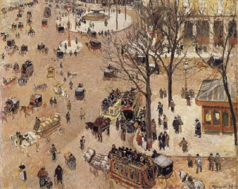 Camille Pissarro La Place du Theatre Franqais France oil painting art